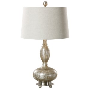Uttermost Vercana Table Lamp Set of 2 – Elegant Glass and Metal Accent Lighting - 1 of 3