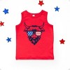 The Juniper Shop Patriotic Cow Sunglasses Toddler Tank - 2 of 4