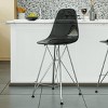 LeisureMod Cresco Mid-Century Modern Acrylic Counter Height Barstool with Chrome Base, Ideal for Kitchen Island or Dining Room Seating and Lounges - 2 of 4