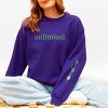 Unlimited Green Broom Front & Full Sleeve Design - Women's Graphic Sweatshirt - 2 of 4
