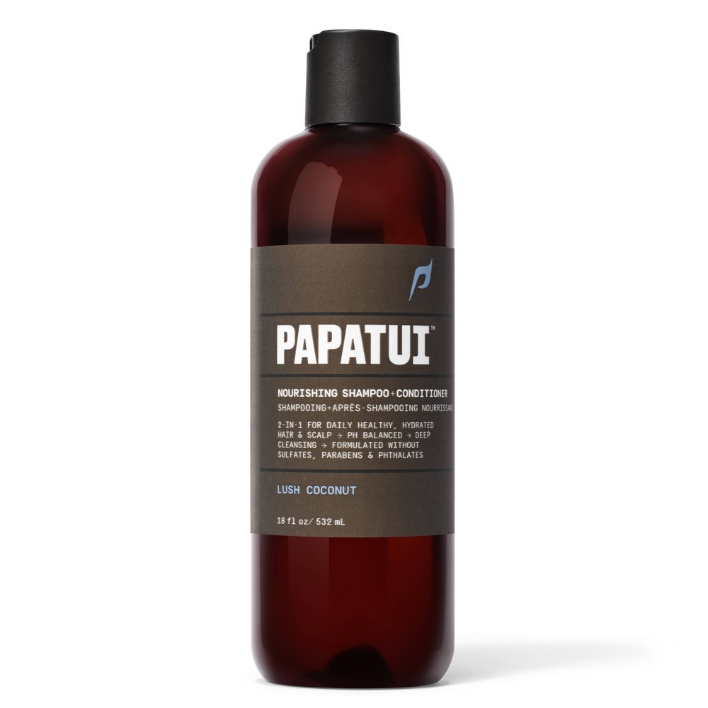 Photos - Hair Product Papatui Nourishing Shampoo+Conditioner 2-in-1 Lush Coconut - 18 fl oz