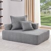 56" Boucle Modular Lounge Frame with Fully Compressed Design - 2 of 4