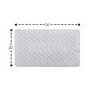 Knightbridge Diagonal Racetrack 100% Cotton Reversible Bath Rug White - 2 of 4