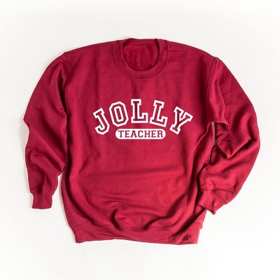 Simply Sage Market Women's Graphic Sweatshirt Jolly Teacher Varsity