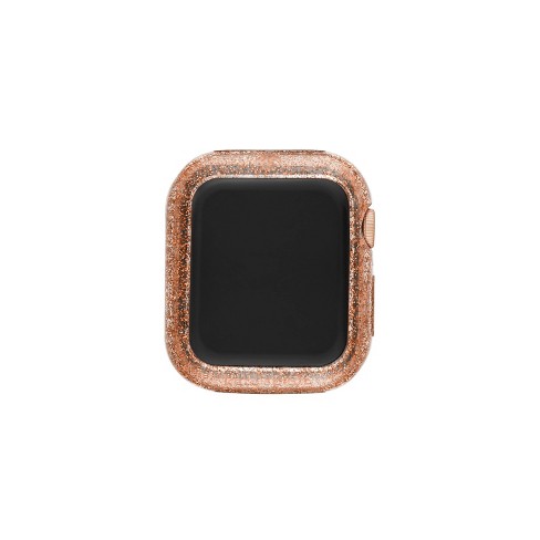 Kate Spade New York Apple Watch Bumper Rose Gold Glitter Acetate 40mm :  Target