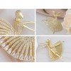 Anna-Kaci Rhinestone Ballet Dancer Brooch Fashion Crystal Silver Tone Brooch Pin - 4 of 4