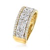 Ross-Simons 1.00 ct. t.w. Diamond Cluster Ring in 14kt 2-Tone Gold - 3 of 4