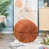 Nordlys Bouclé with Stripes Pouf Vintage Style Upholstery Living Room - 2 of 4