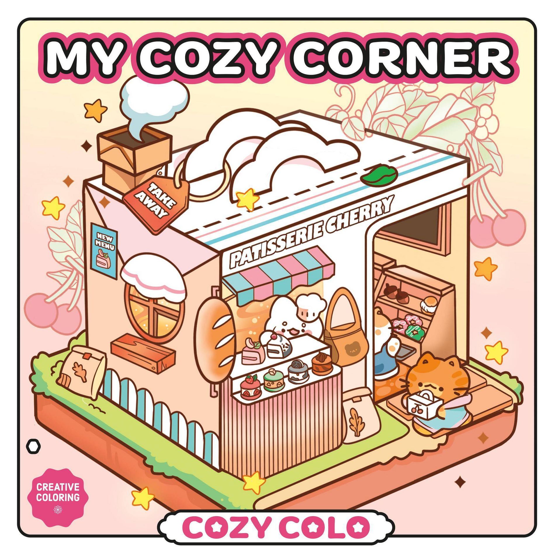 COZY COLO 40 Pages My Cozy Corner Coloring Book