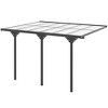 Outsunny 12' X 10' Outdoor Polycarbonate Pergola, Transparent Uv ...