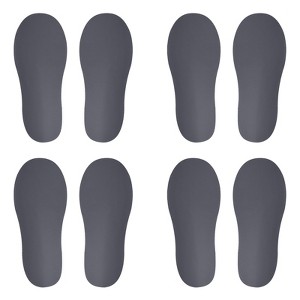 Unique Bargains Home Classroom Floors Stairs Decal PVC Footprint Sticker 4 Pairs - 1 of 4