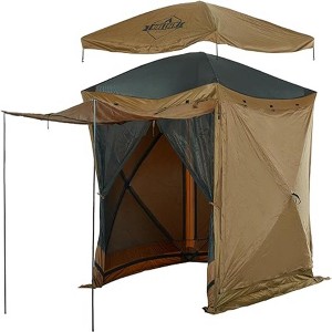 Hike Crew 6.5’x6.5’ Screened Gazebo Tent, 4-Sided Outdoor Tent Canopy, SPF 50+ UV Resistant - 1 of 4