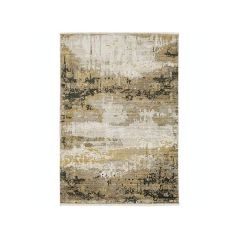 Oriental Weavers B2061X240330ST 7 ft. 10 in. x 10 ft. 10 in. Bauer Machine Made Rug, Gold, 1 of 2
