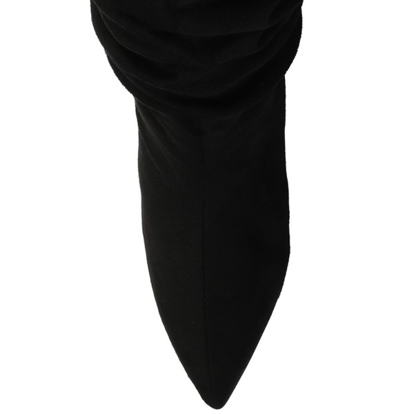 Botas de vestir para mujer Journee Sonnet hasta la rodilla, caña ancha, estilo slouchy 4