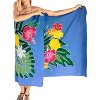 LA LEELA Women's Summer Bikini Wraps Beach Wrap Swimwear Sarong Cover up Skirt Swimsuit Pareo for Women One Size Multicolored, Floral - 2 of 4