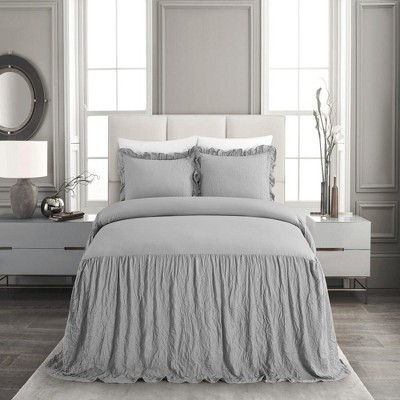 C&f Home Ruffled King Bedspread Natural : Target