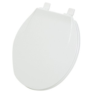 Home Impressions  Round Closed Front White Plastic Toilet Seat 445352 - 1 of 2