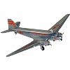 Douglas DC-3 Commercial Aircraft "TWA" Polished Metal Finish with Stripes "Gemini 200" Series 1/200 Diecast Model by GeminiJets - 2 of 4