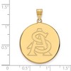 Black Bow Jewelry 14k Yellow Gold Arizona State Sun Devils NCAA Extra Large Pendant - 2 of 3