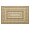 Braided Print Area Rug Washable Bedroom Rugs Bordered Geometric Indoor Soft Carpet Farmhouse Low Pile Non Slip Throw Floor Cover - 2 of 4