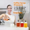 4 Pack 7 OZ Syrup Dispenser Bottles Set With Metal Pour Spout and Labels for Syrups - 2 of 4