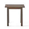 LIVAREEmlen Outdoor Wooden End Table with Curved Legs, Acacia Wood Finish Accent Table for Patio or Garden - 2 of 4