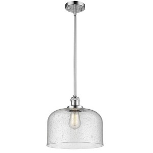 Bell - 1 Light Stem Hung Mini Pendant In Industrial Style-13 Inches Tall and 12 Inches Wide - 1 of 1