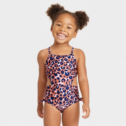 Toddler Girls' Leopard Print One Piece Swimsuit - Cat u0026 Jack™ 2t : Target