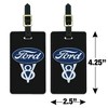 Ford Vintage V8 Logo Luggage ID Tags Set of 2 - 4 of 4