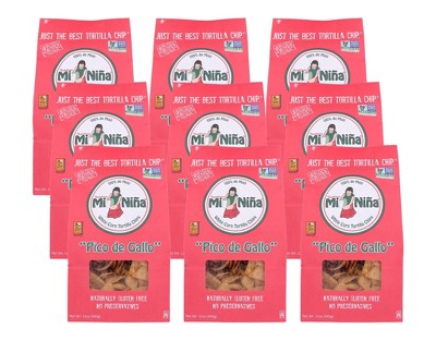 Mi Nina Pico De Gallo Tortilla Chips - Case of 9/12 oz