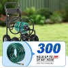 BestMassage Hose Reel Hose Carts Heavy Duty Garden Hose Reel with 4 Wheels Storage Basket - 3 of 4