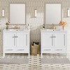 NicBex 30/36/60/72"Bathroom Vanity Set with Ceramic Sink,2 Doors&1 Drawer,Multifunctional Storage Cabinet Combo,4" Faucet Hole(No Faucet) - 4 of 4