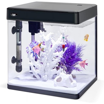 Jumblpets Premium Fish Aquarium Kit, Complete Glass Fish Tank Kit W/led ...
