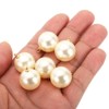 Unique Bargains Plastic Bulk Elegant DIY Crafts Jewelry Making Pearl Pendant 100 Pcs - 3 of 4