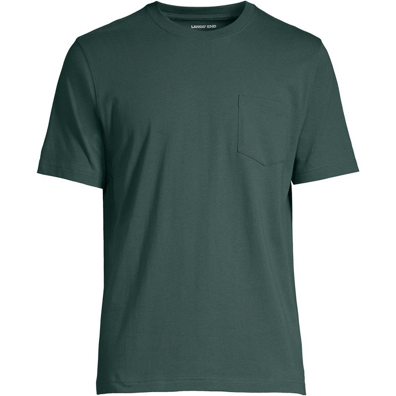 Lands' End Men's Super-T Short Sleeve T-Shirt with Pocket, 3 of 6