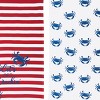 C&F Home Blue Crab Patriotic 4th of July Printed Flour Sack Kitchen Towel Dishtowel Decoration Set of 3 - 2 of 4
