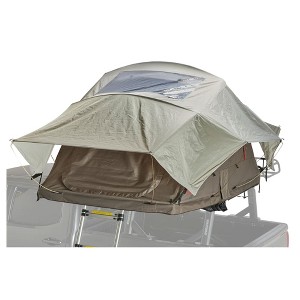 Yakima SkyRise HD Medium Heavy Duty 4 Season Rooftop Tent for 2 People with Auto-Close Function and 2.5 Inch Foam Mattress with Removable Cover, Tan - 1 of 4
