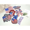 Independence Day Sequin American Flag Iron On Patch Glitter Patriotic USA 4th of July Craft Sewing Embroidery Clothing Patch Decoration - 4 of 4