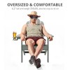 Arceso Adirondack Chairs with Cup Holder, 300lbs Weather Resistant - 3 of 4
