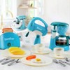 Play Kitchen Toys, Pretend Food Accessories with Coffee Maker, Mixer, Toaster, Realistic Lights Sounds, Birthday Gift - 2 of 3