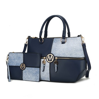 MKF Collection Maji Fashion Women’s Satchel Handbag with wristlet wallet by Mia K