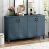 Whisen 4 Door Large Storage Buffet Sideboard with Adjustable Shelves - 3 of 4
