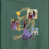 Women's - Disney - Collage OF Friends Lightweight French Terry Wide Neck Long Sleeve Shirt - 2 of 4