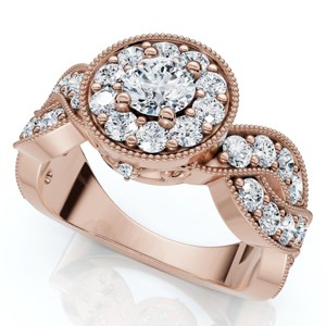 Pompeii3 1Ct TW Wendy Diamond Engagement Ring 10k Gold Lab Created - 1 of 4