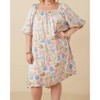 Women's Floral Puff Sleeve Foiled Dress - Hayden LA - 3 of 4