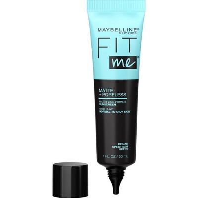 Maybelline Fit Me Matte and Poreless Mattifying Face Primer Makeup Clear - 1 fl oz