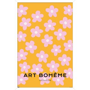 Trends International Art Bohème - Pink Flowers Framed Wall Poster Prints - 1 of 4