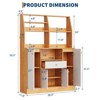 Sideboard Buffet Cabinet, Wood Cupboard with Storage, Freestanding Kitchen Pantry with Drawers, Adjustable Shelves & Rack, Coffee Bar Station - 3 of 4