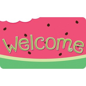 Ashley Productions® The Original Fun Mat™, Welcome Mat, 18" x 30", Watermelon Welcome - 1 of 1