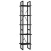 vidaXL 5-Tier Book Cabinet Black 15.7 in.x11.8 in.x68.9 in. Engineered Wood - 2 of 4